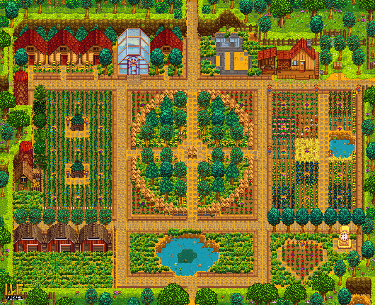 minecraft farm blueprints