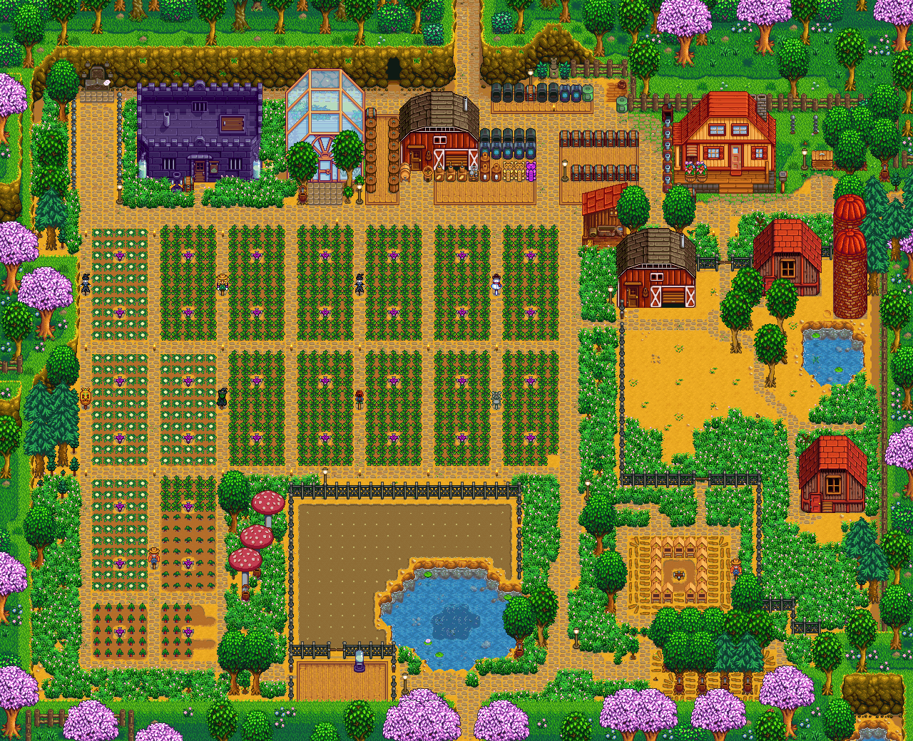 Farm merge valley. Схема фермы Stardew Valley. Стандартная ферма Stardew Valley планировка. Stardew Valley планировка фермы. Stardew Valley схема.