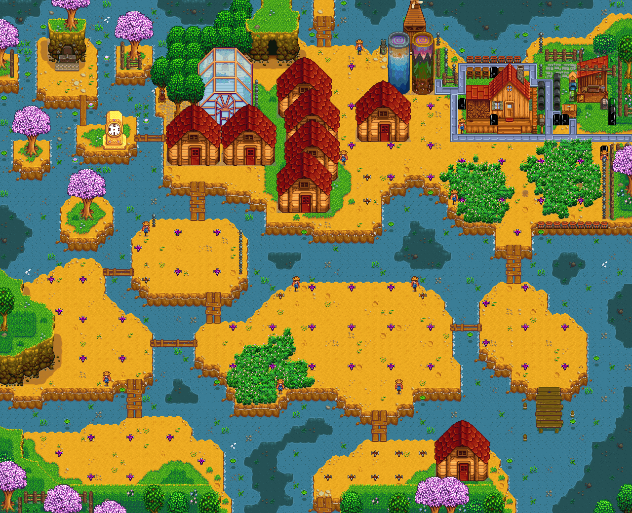 Стардью коллекции. Речная ферма Stardew Valley. Лесная ферма Stardew Valley планировка. Stardew Valley Речная ферма планировка.