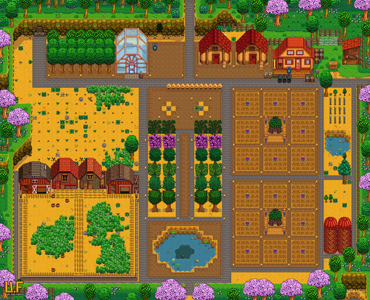 Лесная ферма Stardew Valley. Лесная ферма Stardew Valley планировка. Stardew Valley хлев. Stardew Valley планировка фермы.