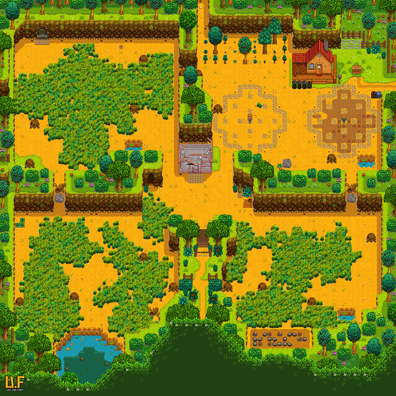 Four Corn Farm - upload.farm Stardew Valley Summary Generator