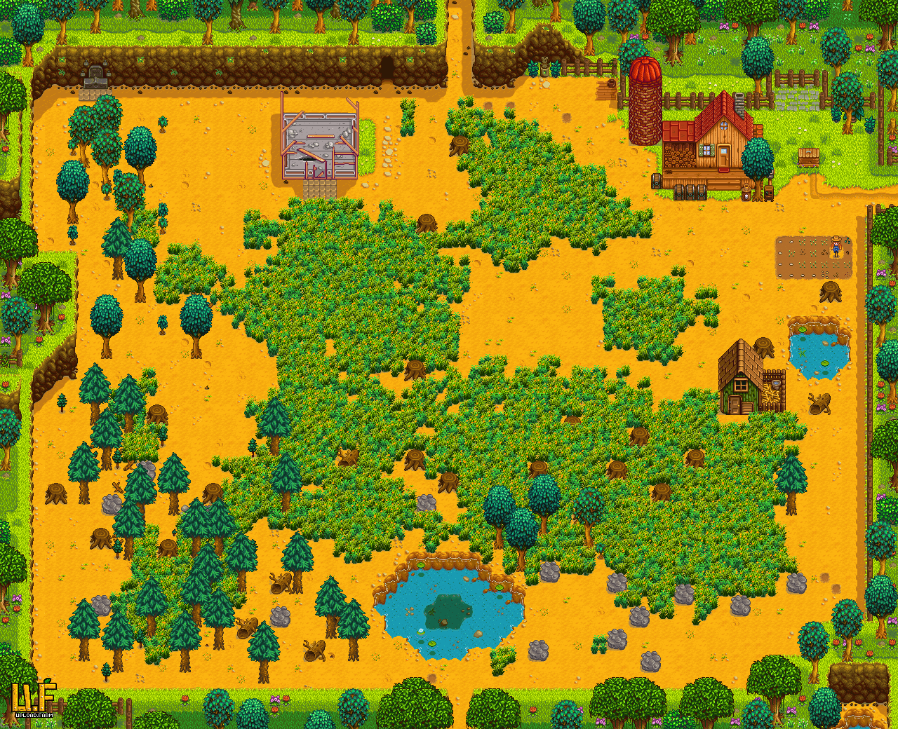 Stardew valley схема фермы