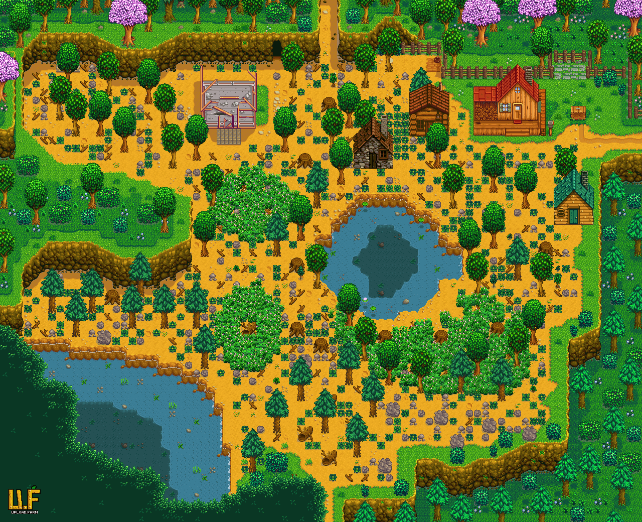 Valley ферма. Лесная ферма Stardew Valley. Stardew Valley ферма. Stardew Valley ферма в глуши. Stardew Valley карта фермы.