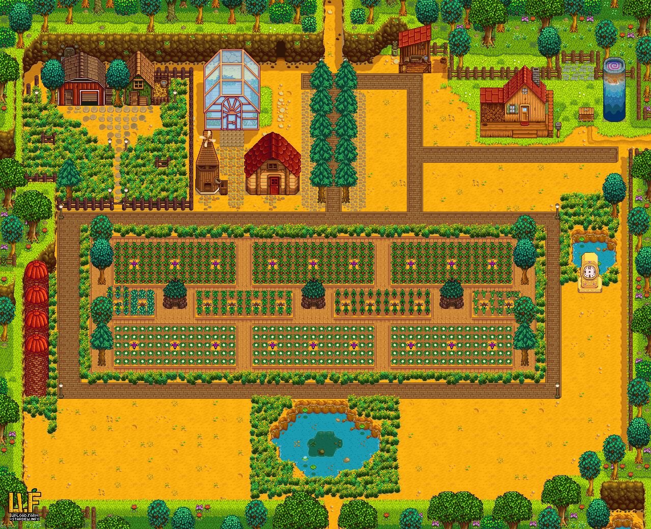 Farm plan render - upload.farm Stardew Valley Summary Generator