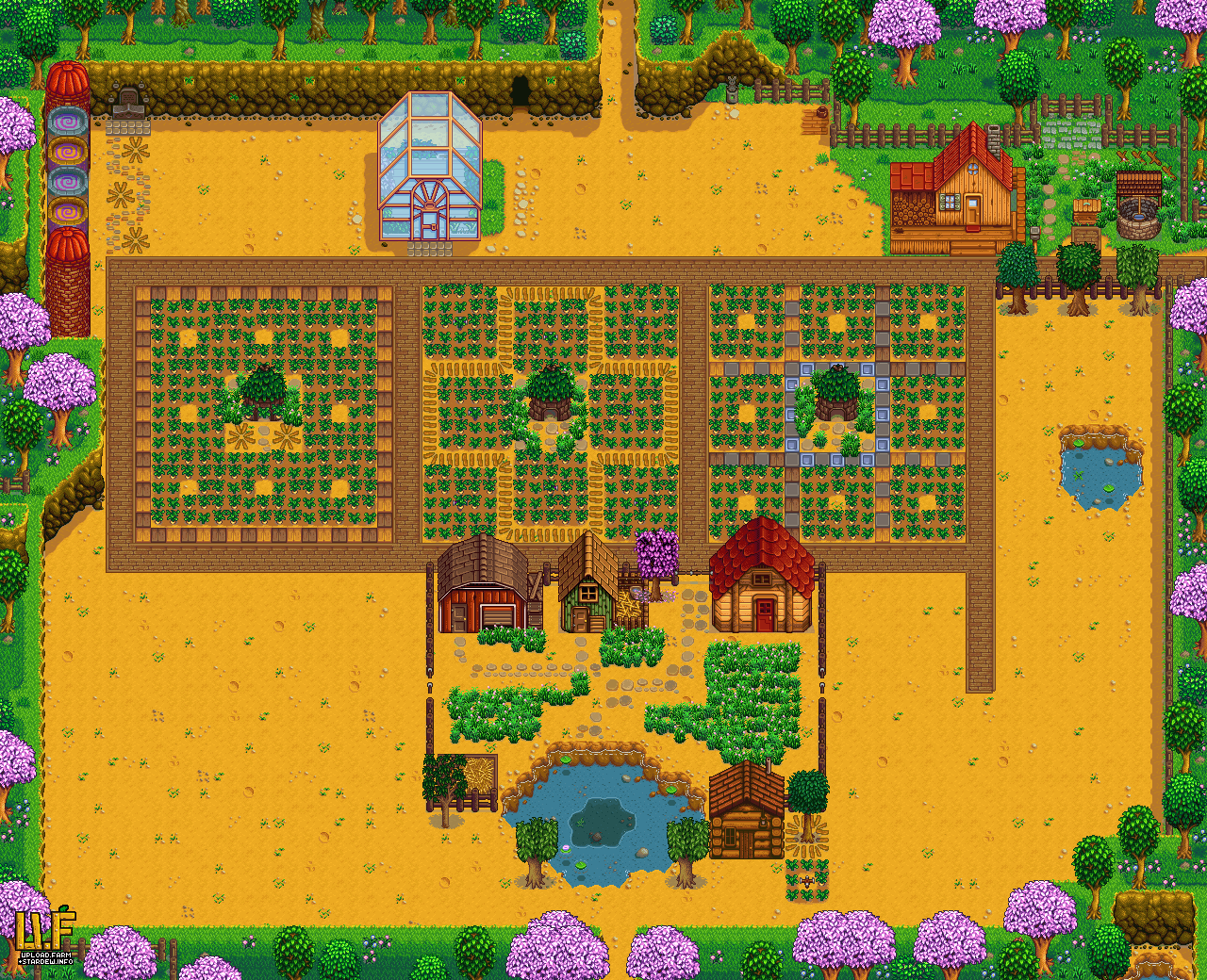 Farm plan render - upload.farm Stardew Valley Summary Generator