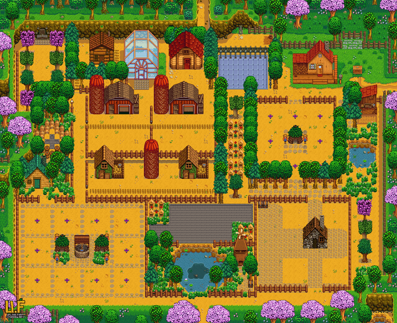 Farm plan render - upload.farm Stardew Valley Summary Generator