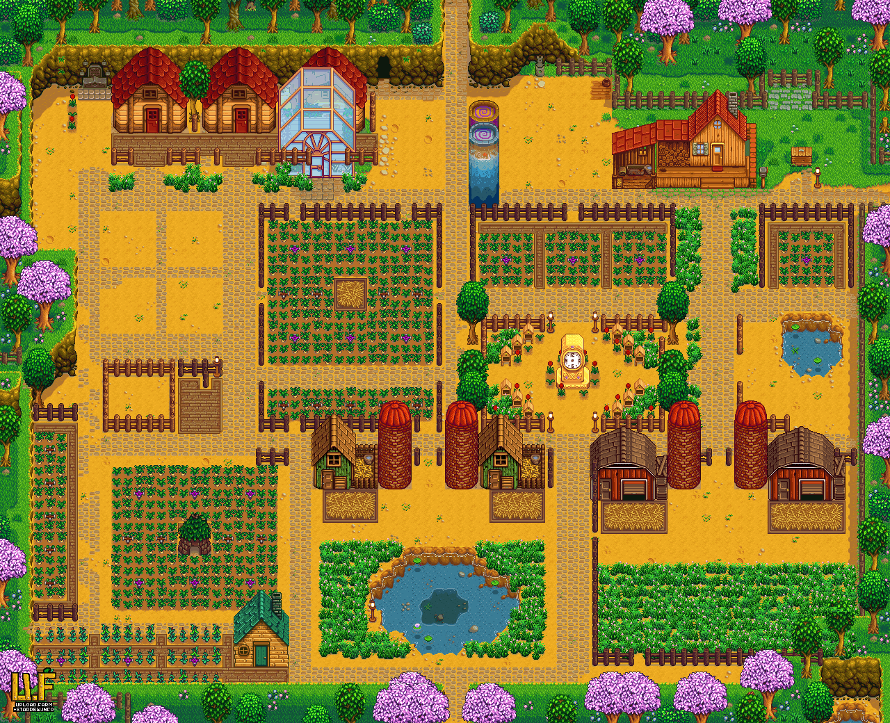 Farm plan render - upload.farm Stardew Valley Summary Generator