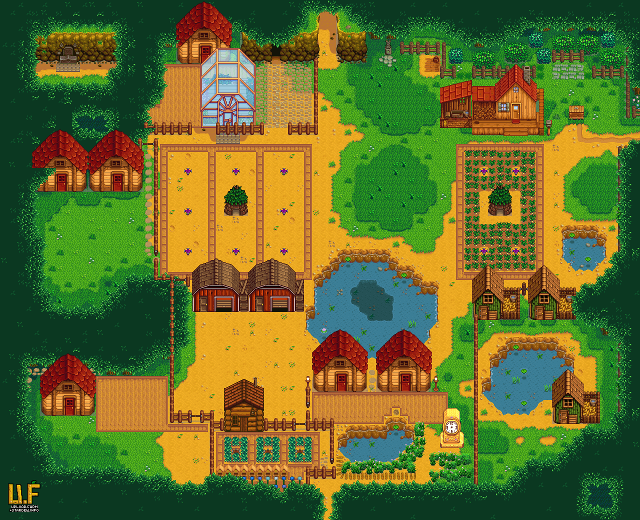 Farm plan render - upload.farm Stardew Valley Summary Generator