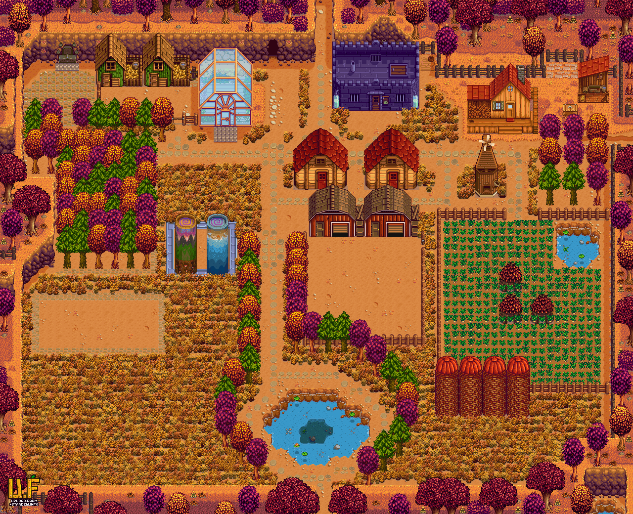 Farm plan render - upload.farm Stardew Valley Summary Generator