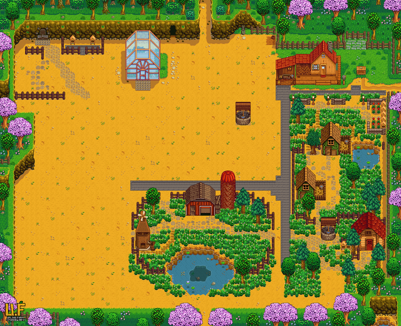 Farm plan render - upload.farm Stardew Valley Summary Generator