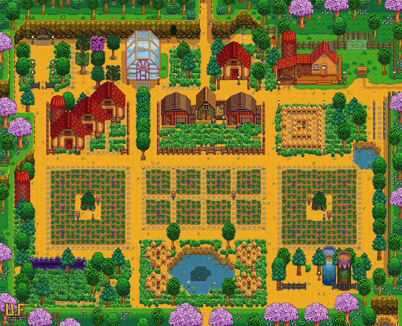 Farm plan render - upload.farm Stardew Valley Summary Generator